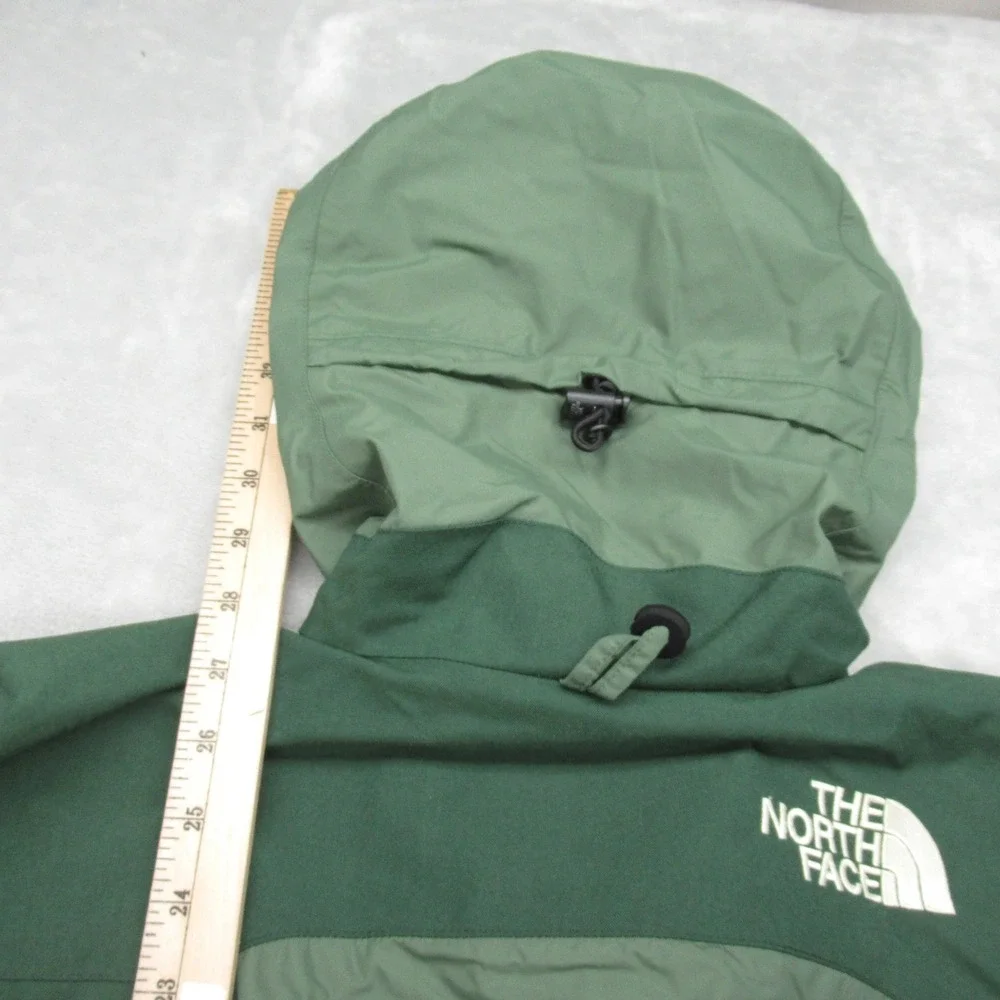 North Face GoreTex Jacket Womens XS Green 3 in 1 Shell Waterproof Rugged Coat - Picture 14 of 16